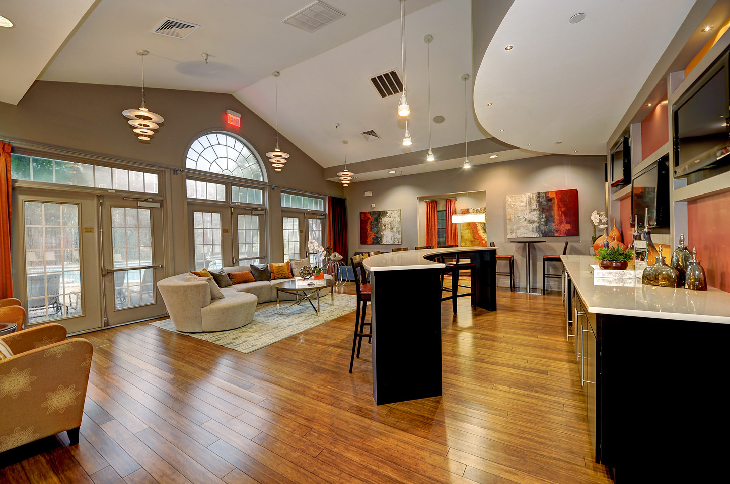 Clubroom of an apartment building