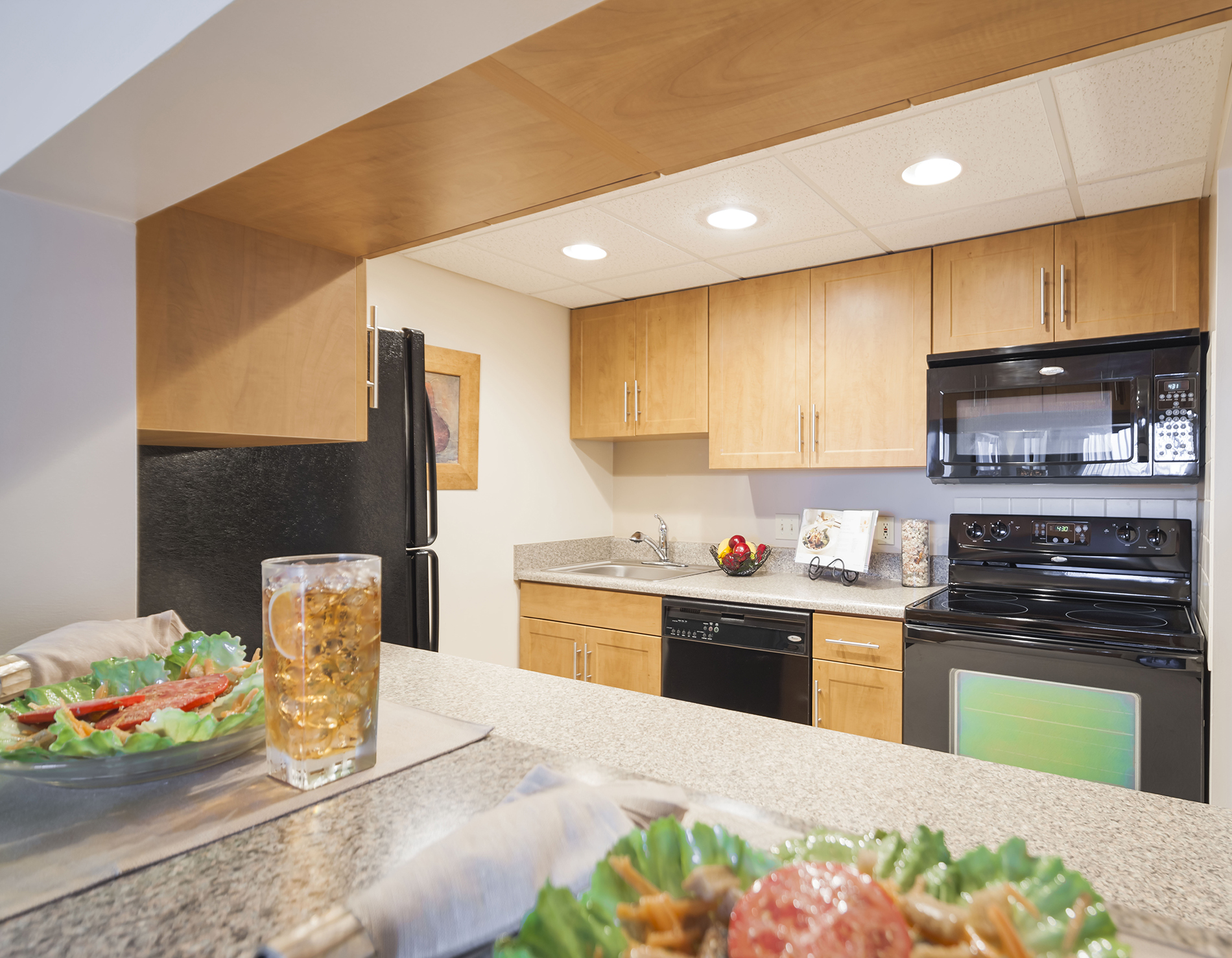 Kitchen of an apartment unit