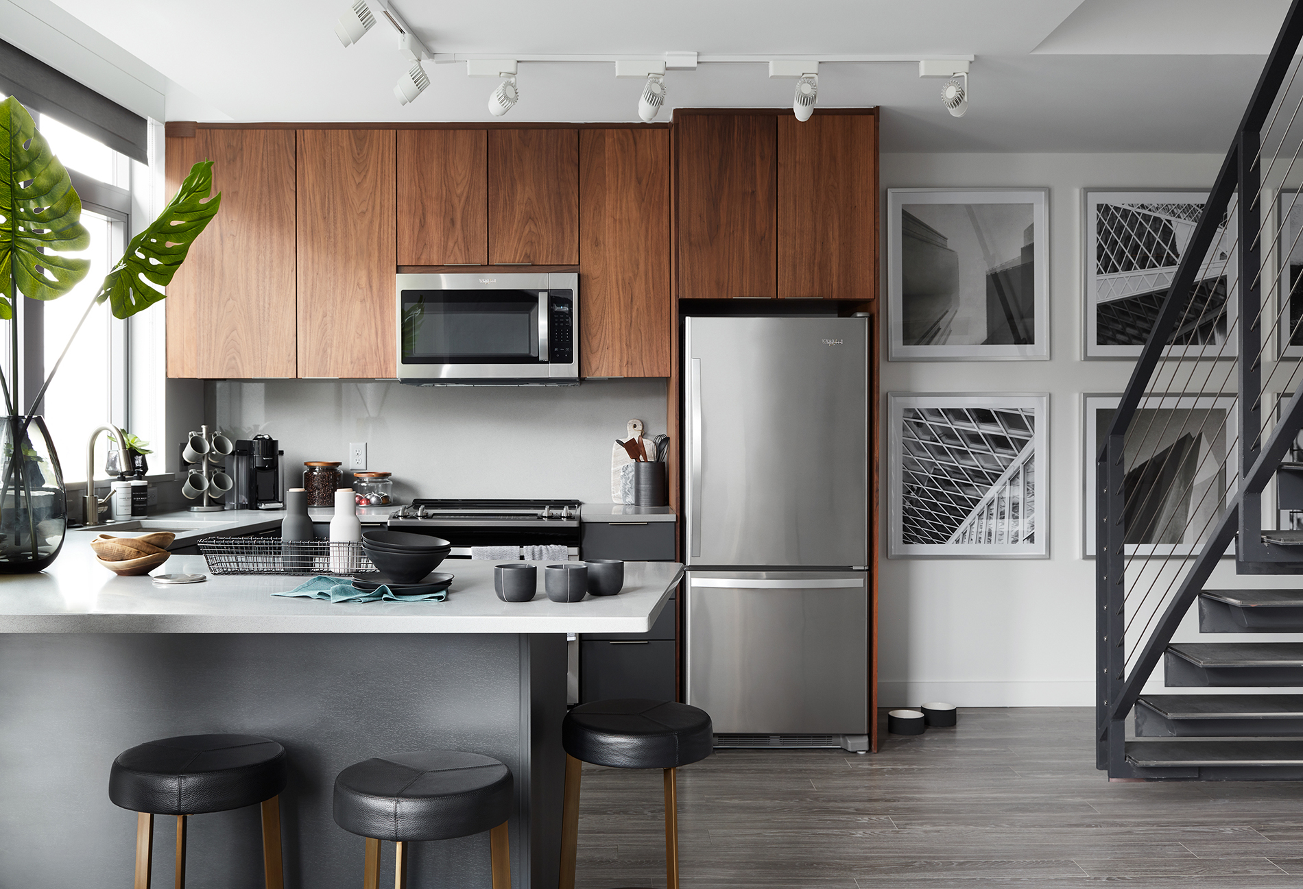 Kitchen of an apartment unit